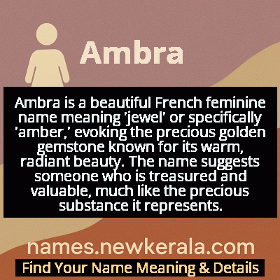 Ambra Name Meaning and Origin