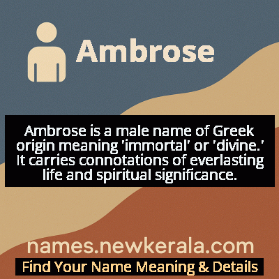 Ambrose Name Meaning and Origin