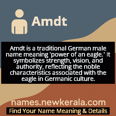 Amdt Name Meaning and Origin