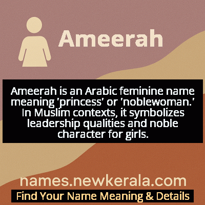 Ameerah Name Meaning and Origin