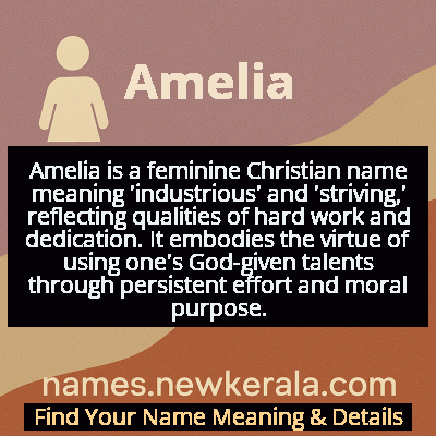 Amelia Name Meaning and Origin