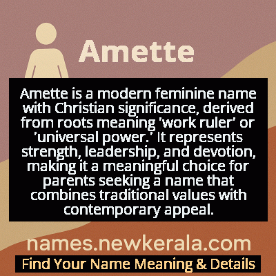 Amette Name Meaning and Origin