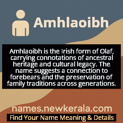 Amhlaoibh Name Meaning and Origin