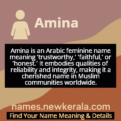 Amina Name Meaning and Origin