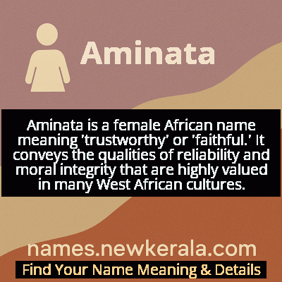 Aminata Name Meaning and Origin