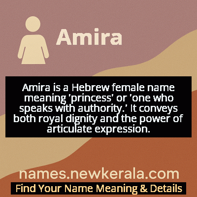 Amira Name Meaning and Origin