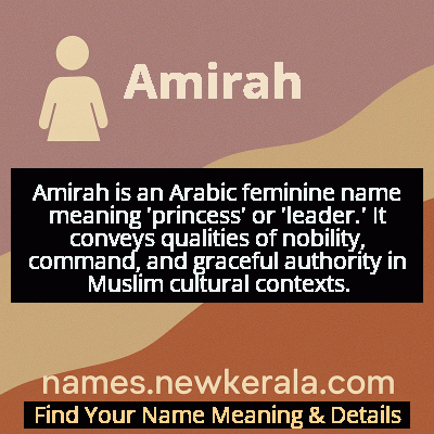 Amirah Name Meaning and Origin