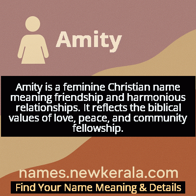 Amity Name Meaning and Origin
