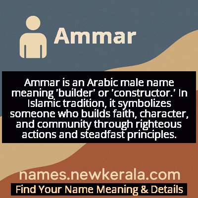 Ammar Name Meaning and Origin