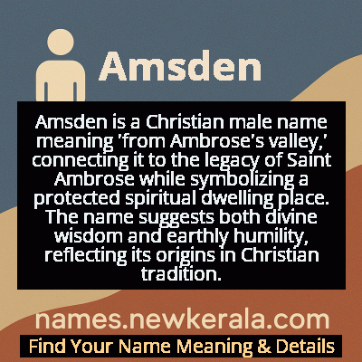 Amsden Name Meaning and Origin