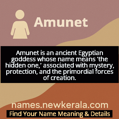 Amunet Name Meaning and Origin