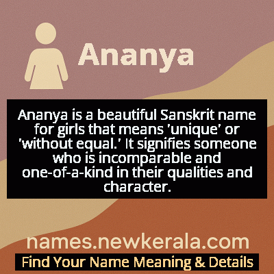 Ananya Name Meaning and Origin