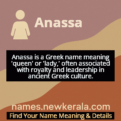 Anassa Name Meaning and Origin