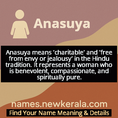 Anasuya Name Meaning and Origin