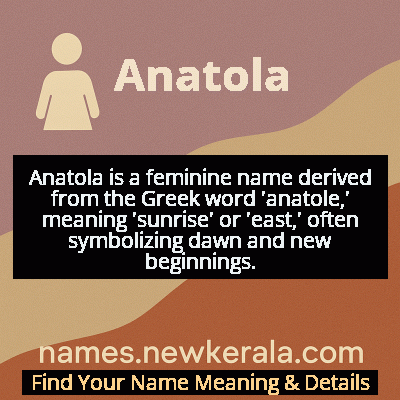 Anatola Name Meaning and Origin