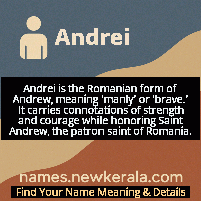 Andrei Name Meaning and Origin