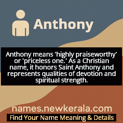 Anthony Name Meaning and Origin