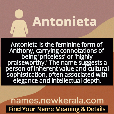Antonieta Name Meaning and Origin