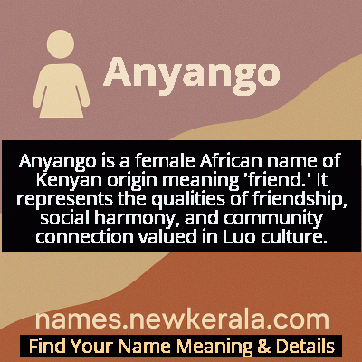 Anyango Name Meaning and Origin