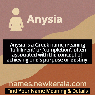 Anysia Name Meaning and Origin
