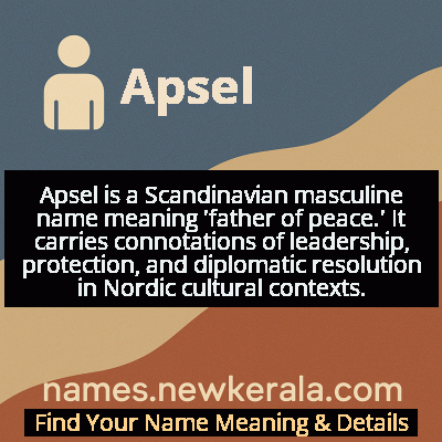 Apsel Name Meaning and Origin