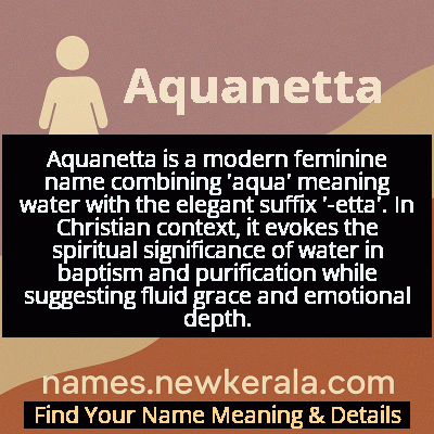 Aquanetta Name Meaning and Origin