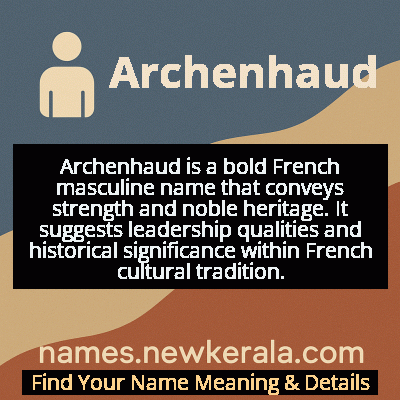 Archenhaud Name Meaning and Origin