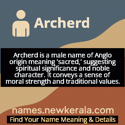 Archerd Name Meaning and Origin