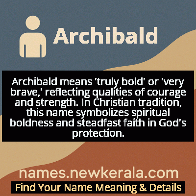 Archibald Name Meaning and Origin