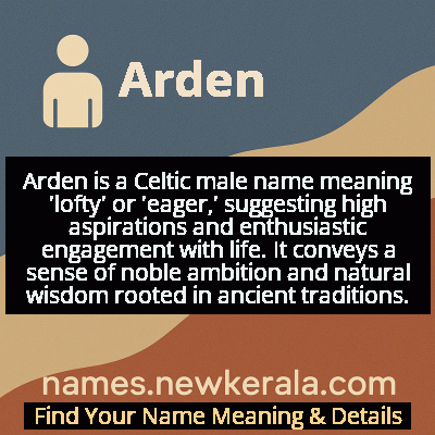 Arden Name Meaning and Origin
