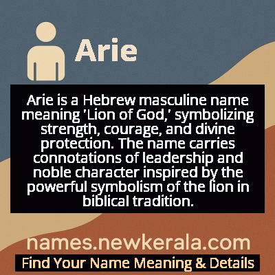 Arie Name Meaning and Origin