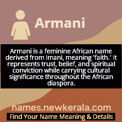 Armani Name Meaning and Origin
