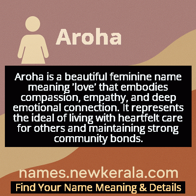 Aroha Name Meaning and Origin