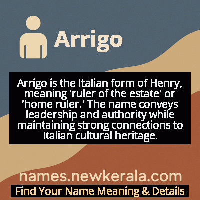 Arrigo Name Meaning and Origin