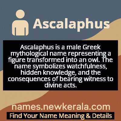 Ascalaphus Name Meaning and Origin