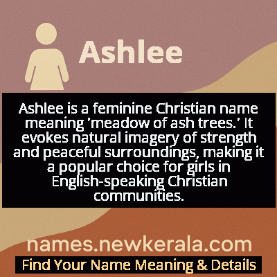 Ashlee Name Meaning and Origin