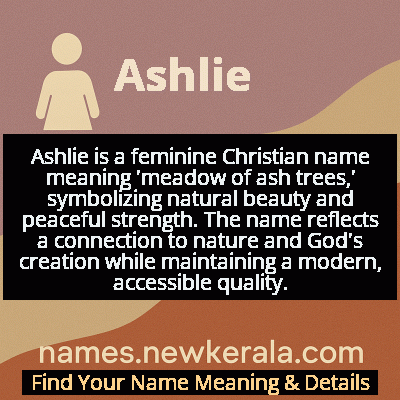 Ashlie Name Meaning and Origin