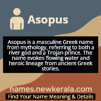 Asopus Name Meaning and Origin