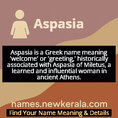 Aspasia Name Meaning and Origin