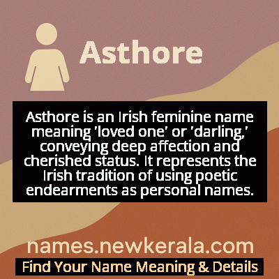 Asthore Name Meaning and Origin