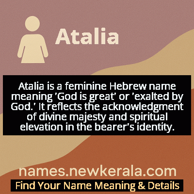 Atalia Name Meaning and Origin