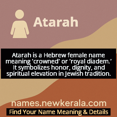 Atarah Name Meaning and Origin