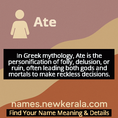Ate Name Meaning and Origin