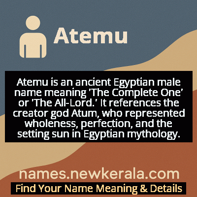 Atemu Name Meaning and Origin