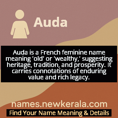 Auda Name Meaning and Origin