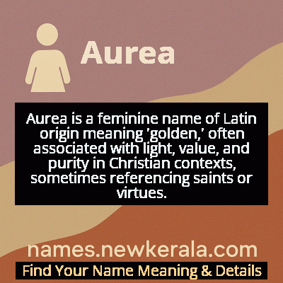 Aurea Name Meaning and Origin