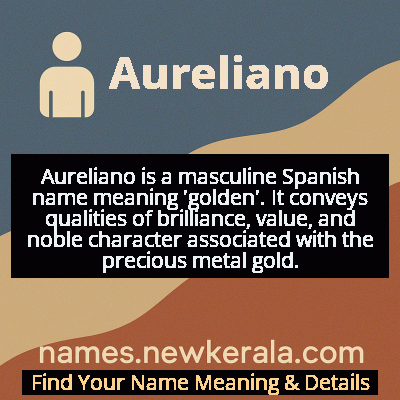 Aureliano Name Meaning and Origin