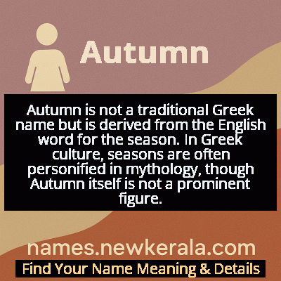 Autumn Name Meaning and Origin