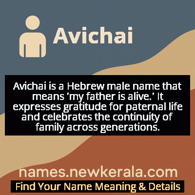 Avichai Name Meaning and Origin