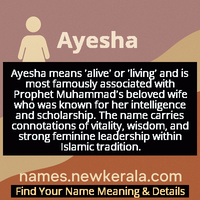 Ayesha Name Meaning and Origin